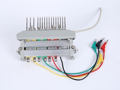 HH2018B三相鋁合金下出線(xiàn)表座帶輔助端子（6滑塊,165孔距，M8螺桿）